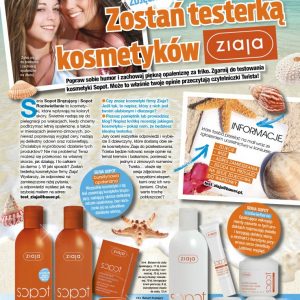 ZOBACZYCIE MNIE W GAZECIE !!! Wygrana w konkursie ” Zostań testerką kosmetyków Ziaja ” w czasopiśmie TWIST